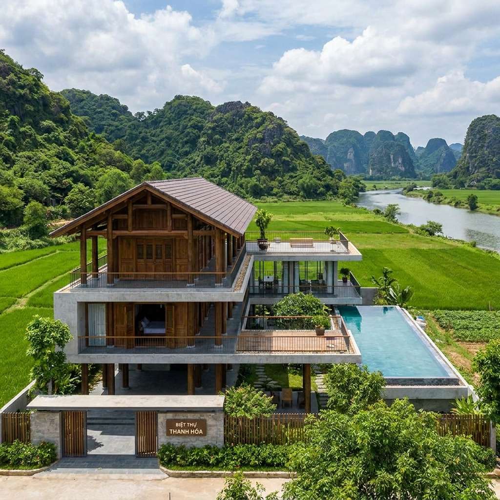 sửa chữa biệt thự Thanh Hóa - Mẫu thiết kế cải tạo biệt thự sang trọng