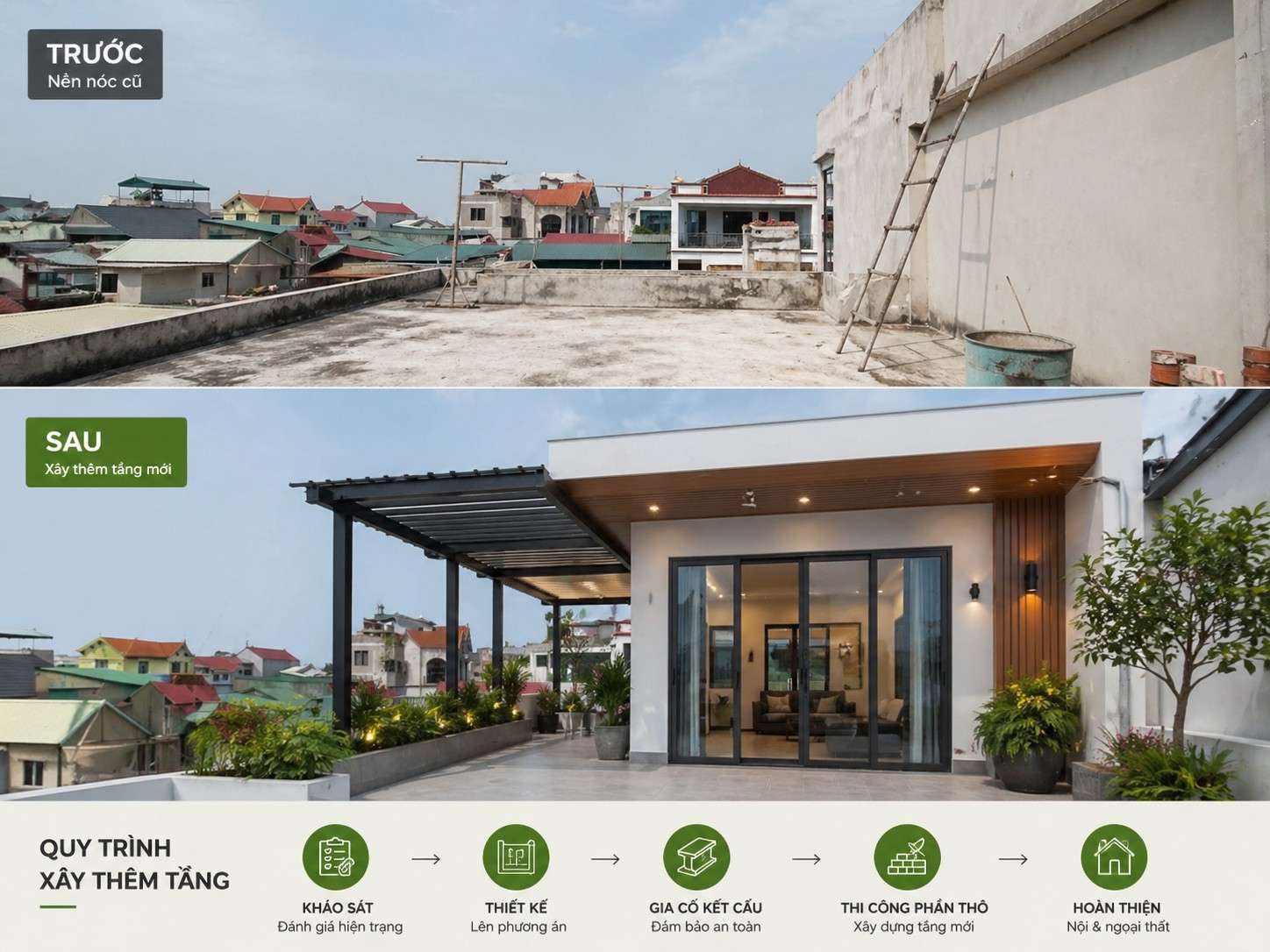 mở rộng nhà Thanh Hóa - Thi công nâng tầng chuyên nghiệp